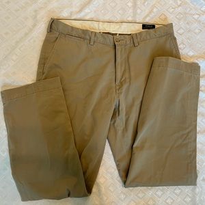 Polo Ralph Lauren 38/32 Khaki Pants Chinos 100% Cotton Preppy Classic Fit